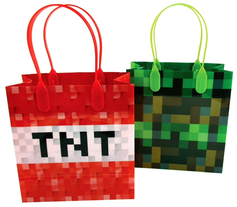 Pixel Miner Party Favor Treat Bags - Etsy | Etsy (US)