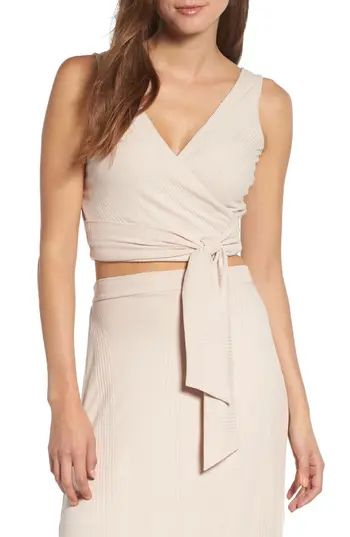 Women's 4Si3Nna Ribbed Wrap Tank | Nordstrom