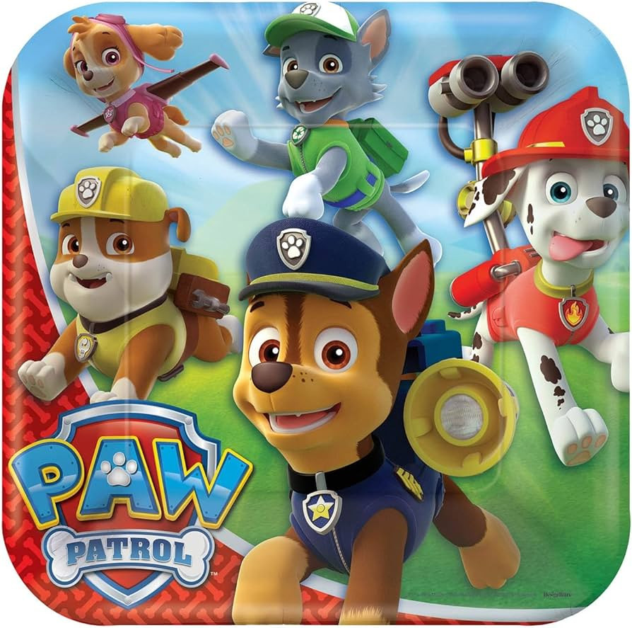 Paw Patrol 9" Lunch Plates 8ct | Amazon (US)