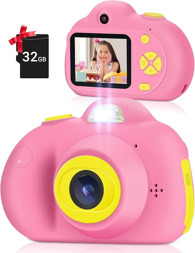 OMZER Kids Camera 1080P Selfie Mini Camera, HD Digital Video Camera for Toddlers, Video Recorder ... | Amazon (US)