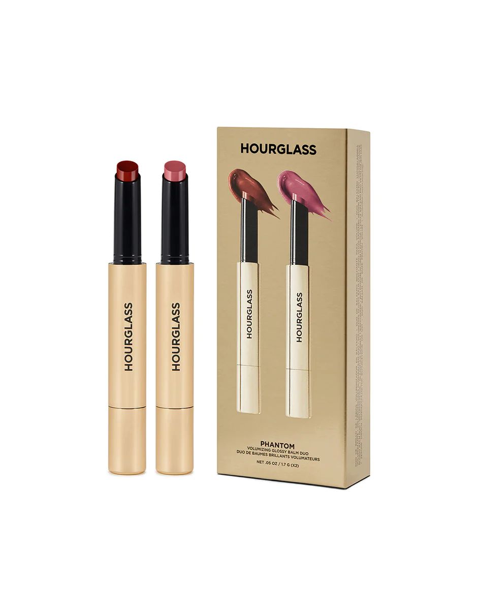 Phantom Volumizing Glossy Balm Duo | Hourglass Cosmetics