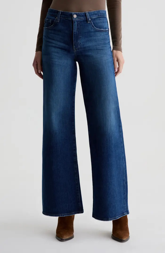 Saige Mid Rise Wide Leg Jeans | Nordstrom