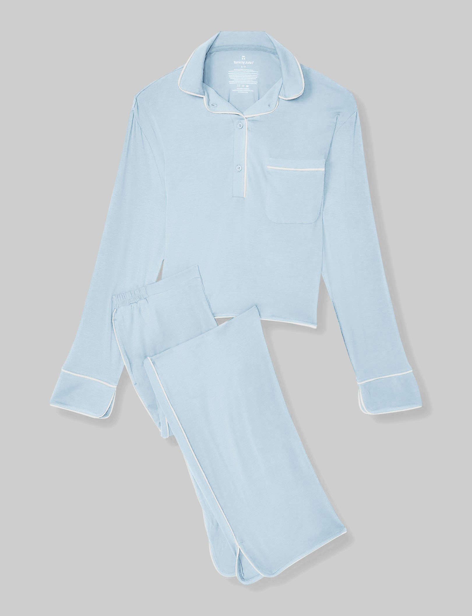 Women's Downtime Long Sleeve Pajama Top & Pant Set | Tommy John