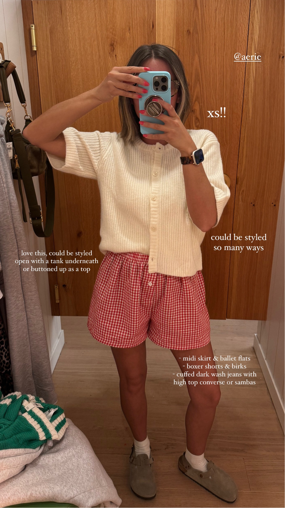 I’m wearing xs in the cardigan, super soft. Medium in the boxers. I always size up in these! 

#LTKStyleTip #LTKFindsUnder100 #LTKFindsUnder50