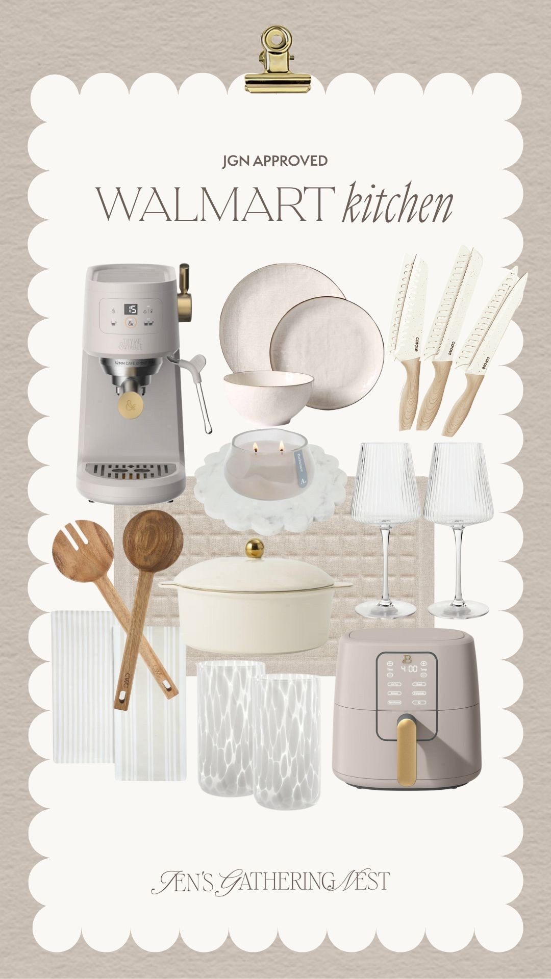 My favorite Walmart kitchen pieces that are both pretty and practical 🍽️

#walmartkitchen #kitchenfinds #neutralkitchen #affordablehome #kitchendecor #homeessentials #modernorganic

#LTKmorningroutine #LTKSeasonal #LTKHome