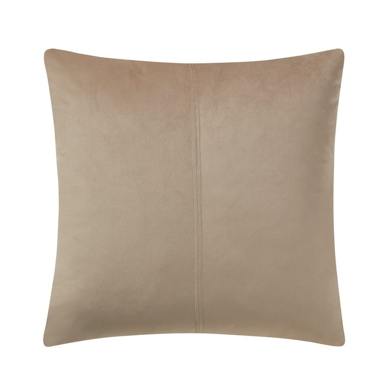 My Texas House Valentina 22" x 22" White Pepper Velvet Decorative Pillow Cover | Walmart (US)