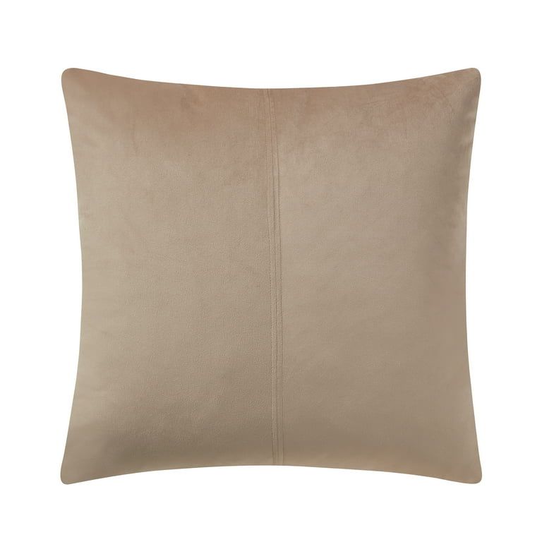 My Texas House Valentina 22" x 22" White Pepper Velvet Decorative Pillow Cover | Walmart (US)