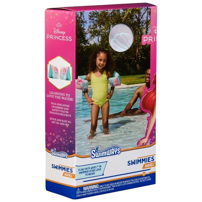 SwimWays Disney Princess Ariel Swimmies (Unisex), Arm Floaties for Kids Age 3-5 | Walmart (US)