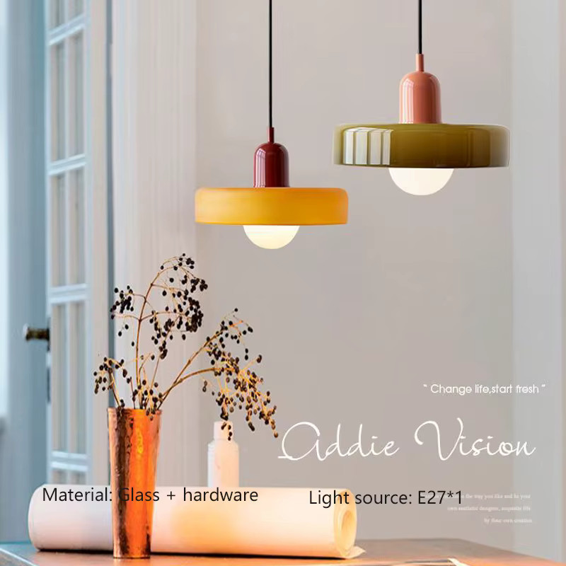 Italy Denmark middle orange orange dining room chandelier Nordic simple bedroom dining room bar n... | AliExpress (US)