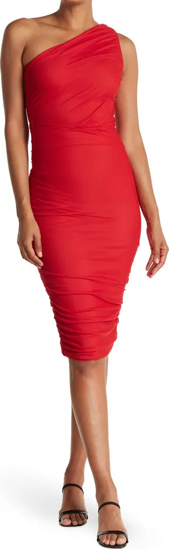 One-Shoulder Body-Con Midi Dress | Nordstrom Rack