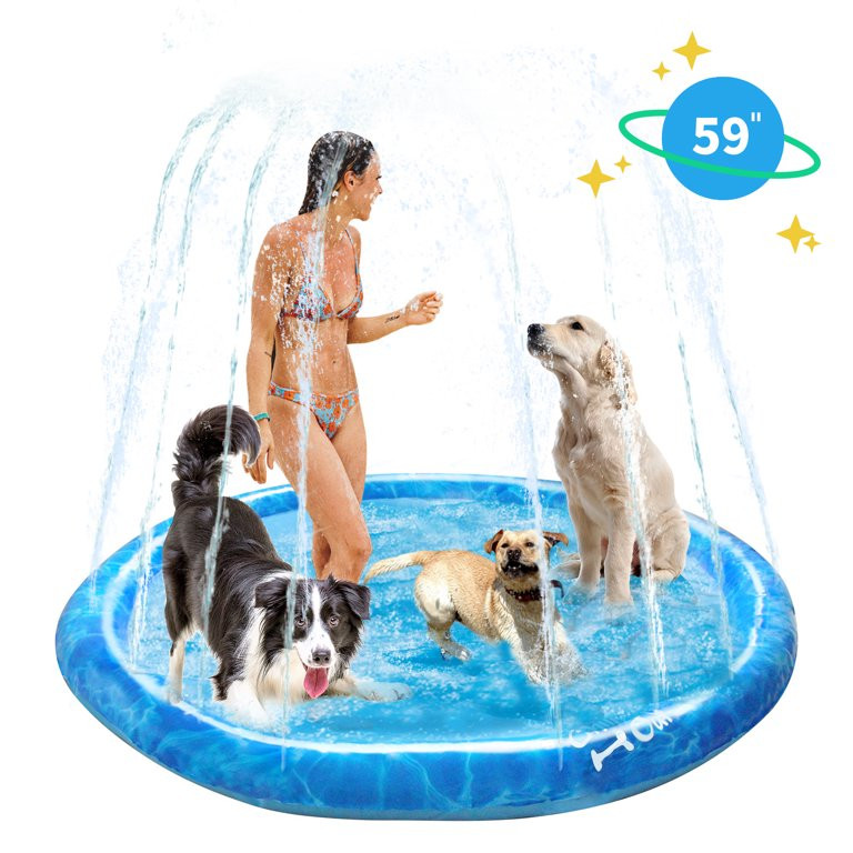All For Paws Chill-Out Outdoor Splash Pad Sprinkler for Kids & Dogs, X-Large 59" | Walmart (US)