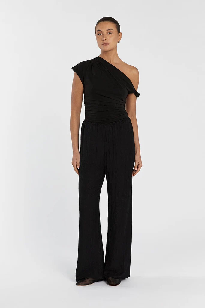 JOLIE BLACK DRAWSTRING PANT | DISSH