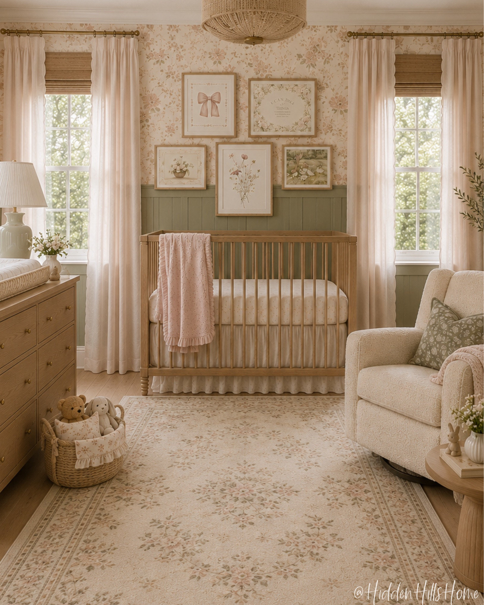 Nursery decor, baby girls room decor, nursery mood board, pink and green nursery, crib, nursery inspiration, baby room design

#LTKHome #LTKSaleAlert #LTKBaby