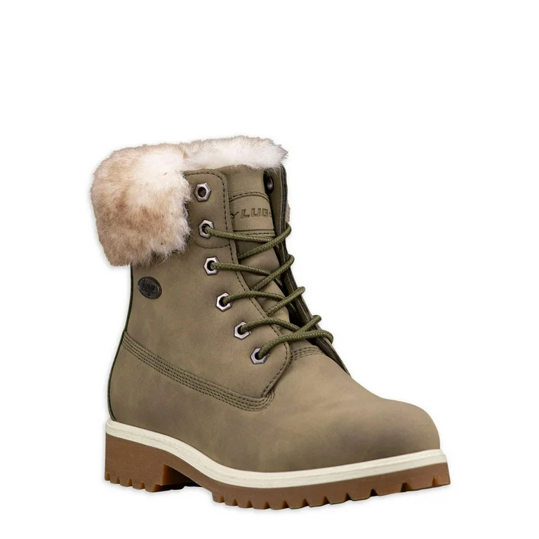 Lugz Women's Hudson Lace-up Fur-trim Boot | Walmart (US)