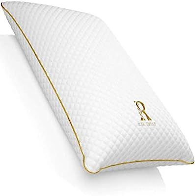 ROYAL THERAPY Queen Memory Foam Pillow,Bamboo-Adjustable Shredded Odor-Free Pillow for Neck & Sho... | Amazon (US)