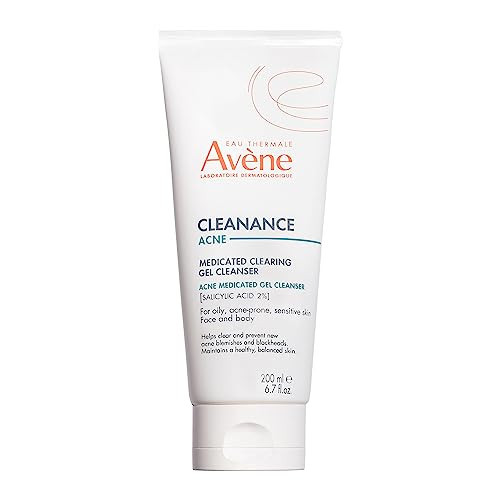 Avène Cleanance ACNE Clearing Gel, acne cleanser for sensitive skin with Salicylic Acid, deep cleanses & prevents acne on face & body 6.76 Fl Oz | Amazon (US)