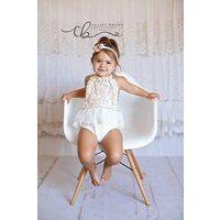 One Day Sale 49.99 Macy New Release Romper Floral Headband Toddler Girls Dresses Photoshoot Dress Si | Etsy (US)