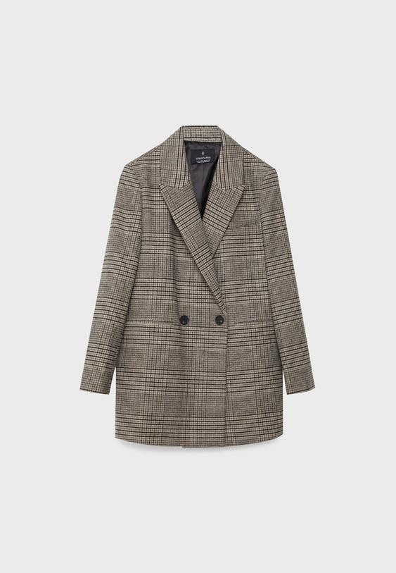 Regular fit double-breasted blazer | Stradivarius (UK)
