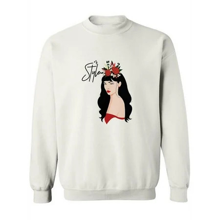 Fashion Woman Style Sweatshirt Women -SPIdeals Designs, Female Medium | Walmart (US)
