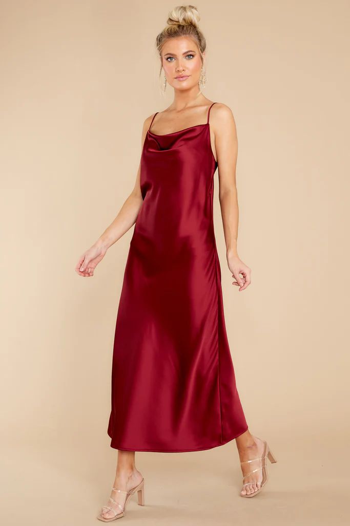 Dash Away All Burgundy Maxi Dress | Red Dress 
