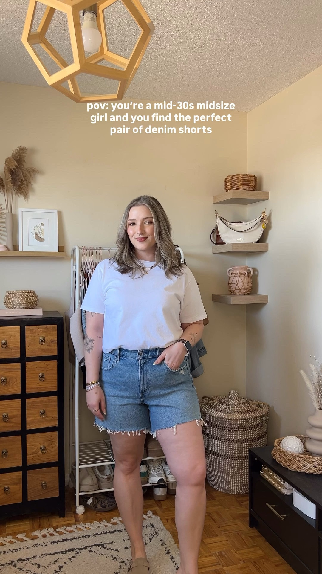 The perfect denim shorts for summer from @abercrombie ! They have a 5 inch inseam so you’re covered, but the loose fit around the legs keeps them feeling current. Wearing size 32, I’d size up if between! Wearing L in the tee

#LTKsale #LTKsummer #LTKmidsize