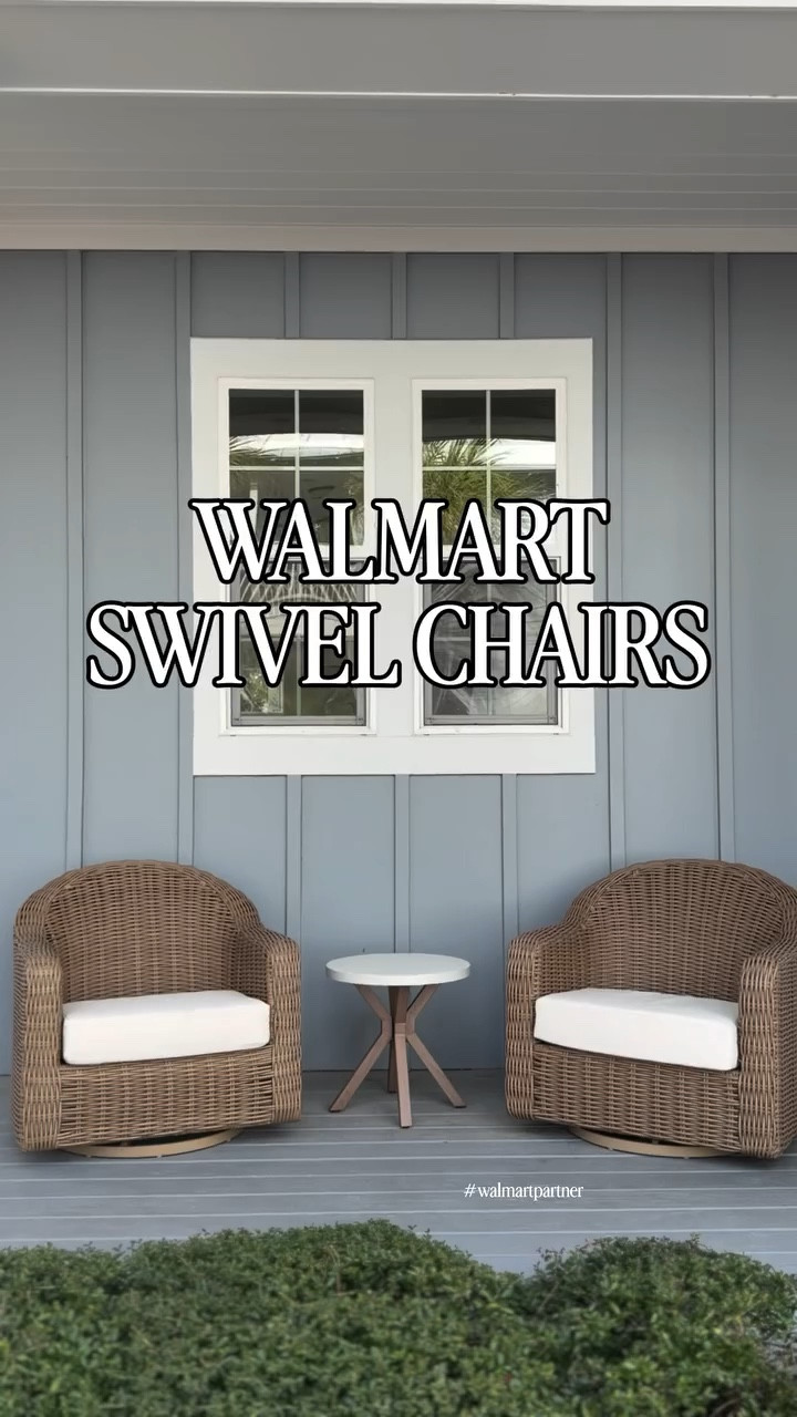 Follow @pleasantlybuilt and comment “shop” for the links!

I think I officially hit the jackpot with these swivel chairs. They have such a high end look without the high end price tag.

First of all, they were so easy to put together. I literally just snapped the bottom piece on and they were good to go. They come with a cushion and a removable cover, which I love.

My husband and I both keep saying how impressed we are with the quality. They’re honestly so good… and you will not believe the price.

#WalmartFinds
#WalmartHome
#WalmartFurniture
#Walmartpartner