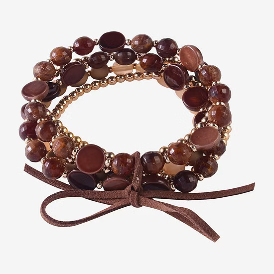 Mixit Gold Tone 5-pc. Bracelet Set, Color: Brown - JCPenney | JCPenney