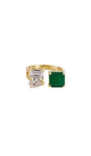 Avery Stone Ring in Emerald | Revolve Clothing (Global)