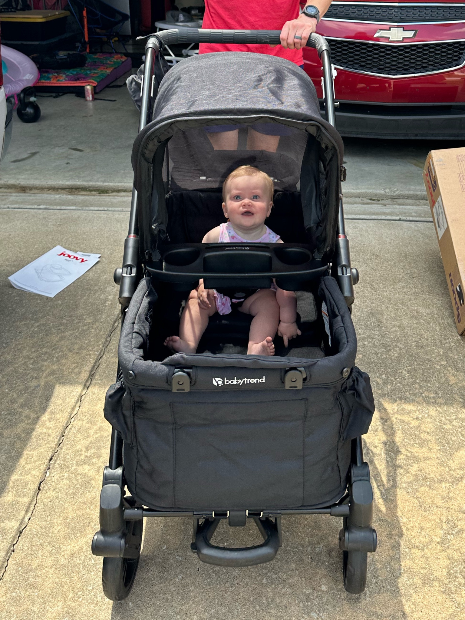 This lil wagon is SO great for getting around!! #wagon #baby #babywagon #babytrend #twoseater 

#LTKActive #LTKBaby #LTKKids