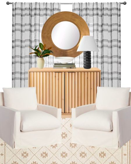 Seating room inspiration 🤍 love these light tones for Spring! 

Target, target home, decorative accessories, upholstered chair, armchair, storage cabinet, console, sideboard, area rug, lamp, faux plant, gold mirror, drapery, budget friendly home decor, modern style, traditional style, sale alert 

#LTKsalealert #LTKhome #LTKstyletip