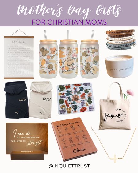 Here are some thoughtful gift ideas for Christian moms this Mother's Day! #giftguideforher #cozyfashion #journaling #coffeelover

#LTKfindsunder100 #LTKhome #LTKGiftGuide
