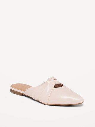 Faux-Leather Twist-Front Mule Shoes for Women | Old Navy (US)