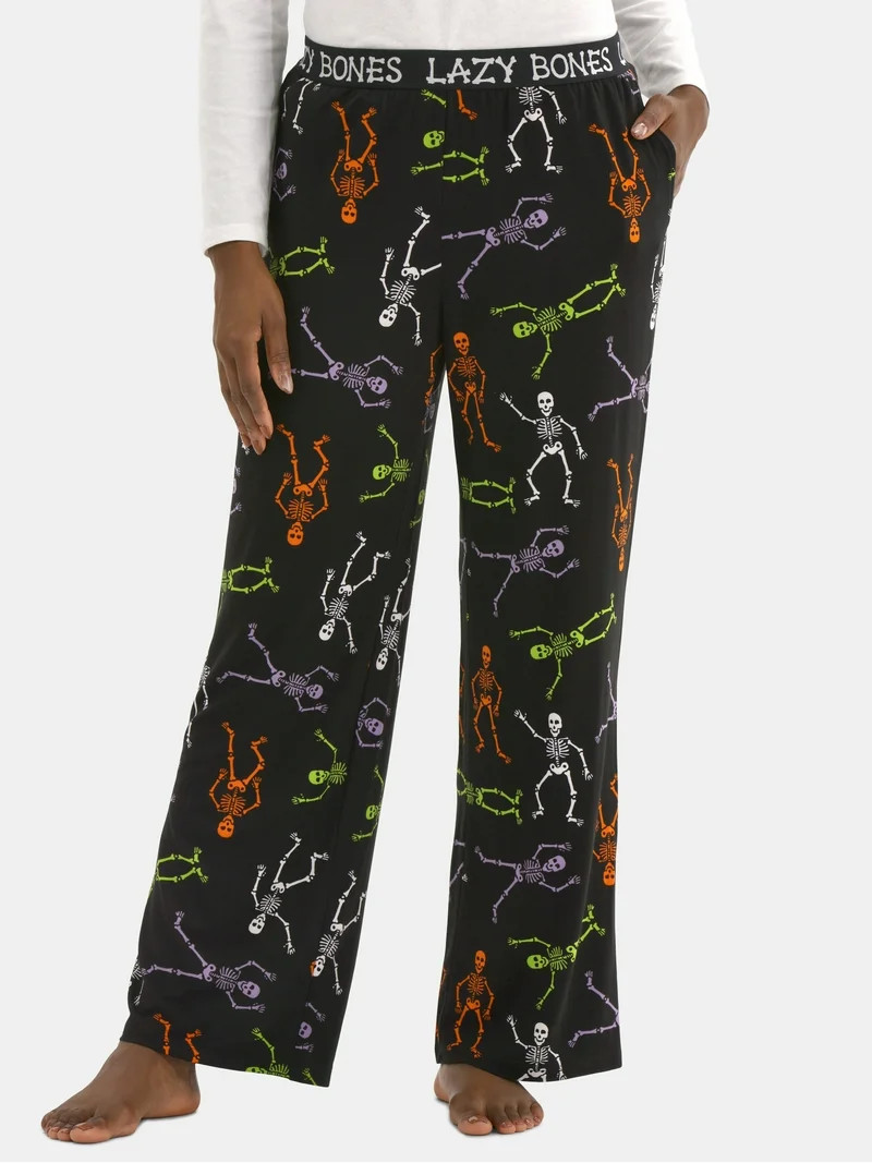 Halloween Women’s Printed Sleep Pants from Way to Celebrate, Sizes XS-3X | Walmart (US)