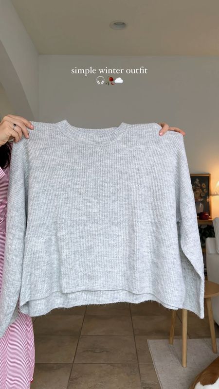 Casual winter outfit 
Francesca’s code: KRISTINE10 
wearing 25 jeans, small sweater 

#LTKVideo #LTKSeasonal #LTKsalealert