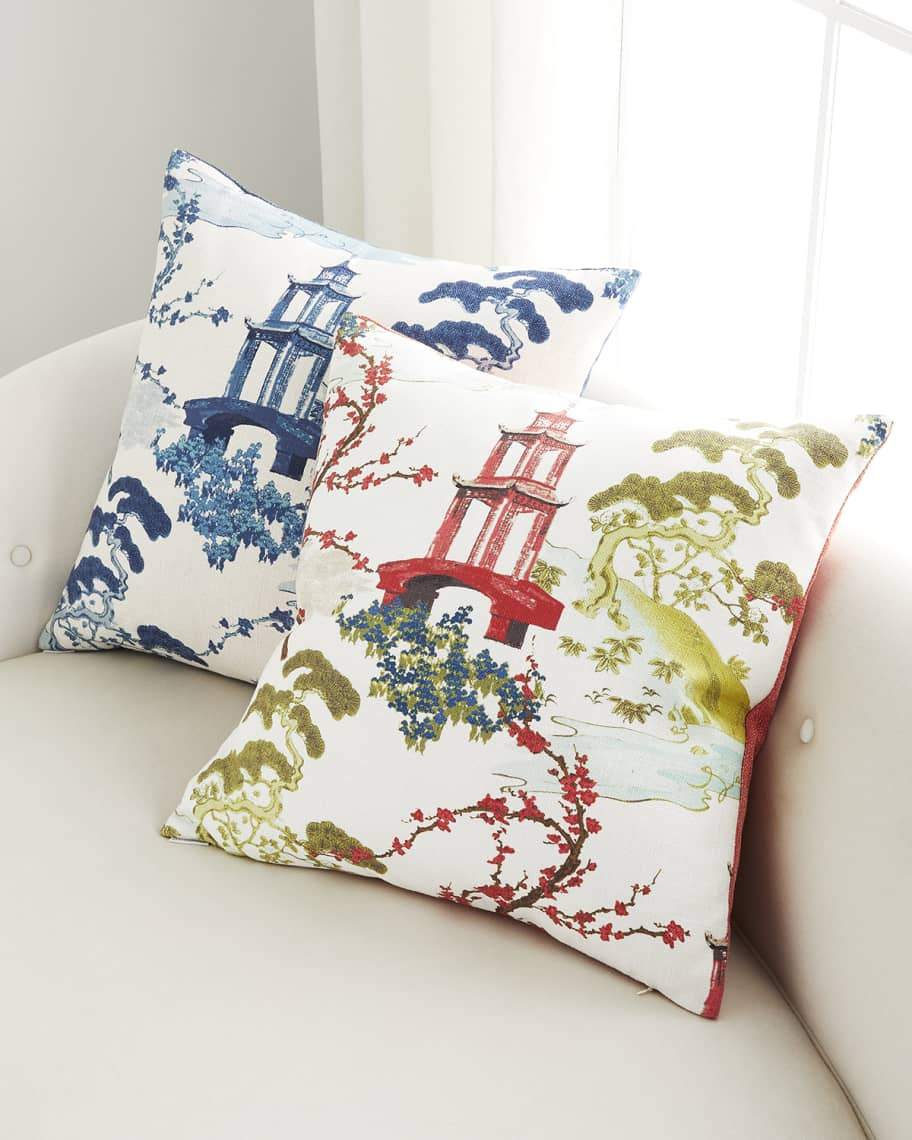 D.V. KAP Home Sakura Decorative Feather/Down Pillow - 24" | Neiman Marcus
