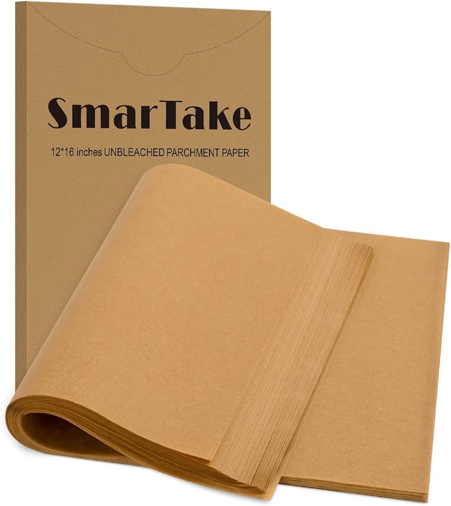 SMARTAKE 400 Pcs Parchment Paper Baking Sheets, 12x16 Inches Non-Stick Precut Baking Parchment, f... | Amazon (US)