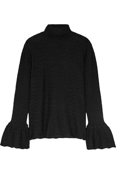 Pointelle-knit wool-blend sweater | NET-A-PORTER (UK & EU)