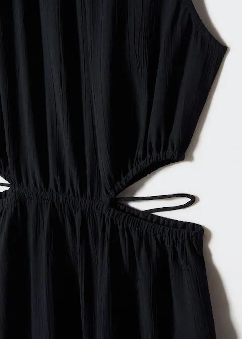 Flared dress with openings -  Women | Mango USA | MANGO (US)