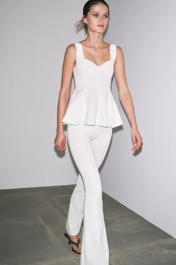 STRETCH FLARE PANTS | Zara US