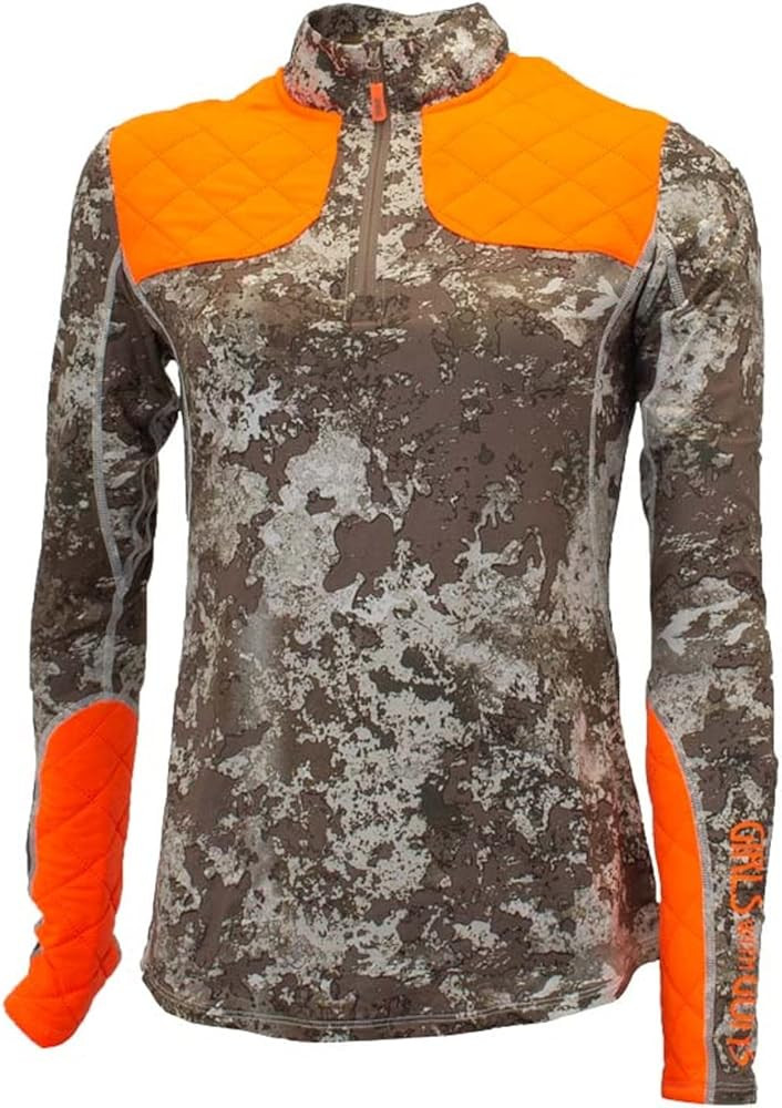 Girls With Guns Sienna Women’s ¼ Zip Long Sleeve Highland Hunting Shirt with Blaze Orange Padd... | Amazon (US)