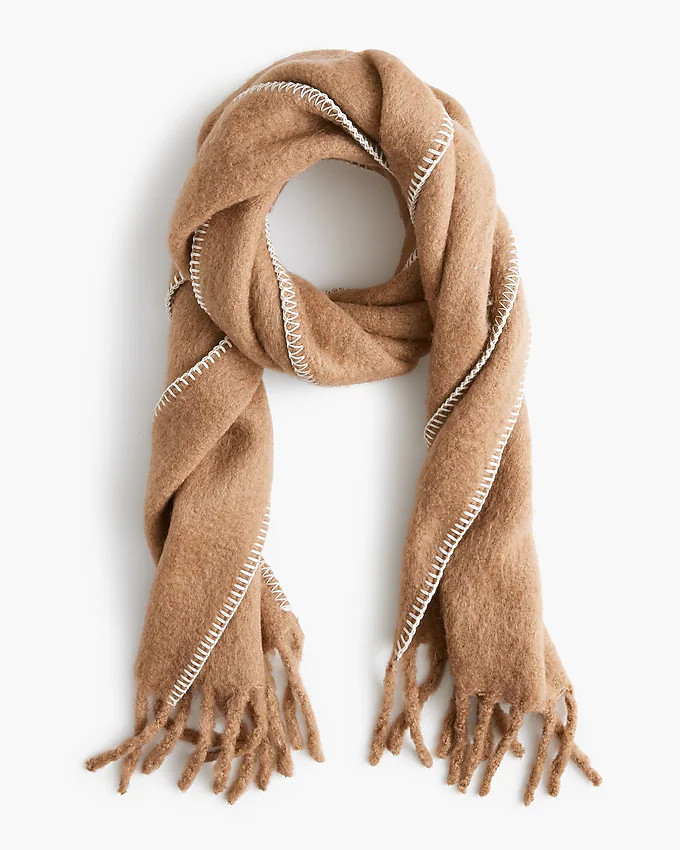 Blanket-stitch scarf | J.Crew Factory