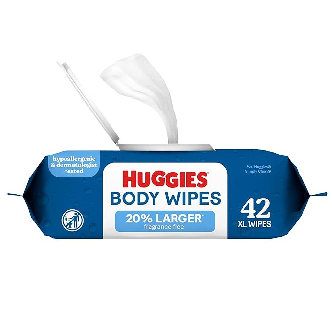 Huggies Extra Large Unscented Wipes, 1 Flip-Top Pack, 42 Count | Amazon (US)