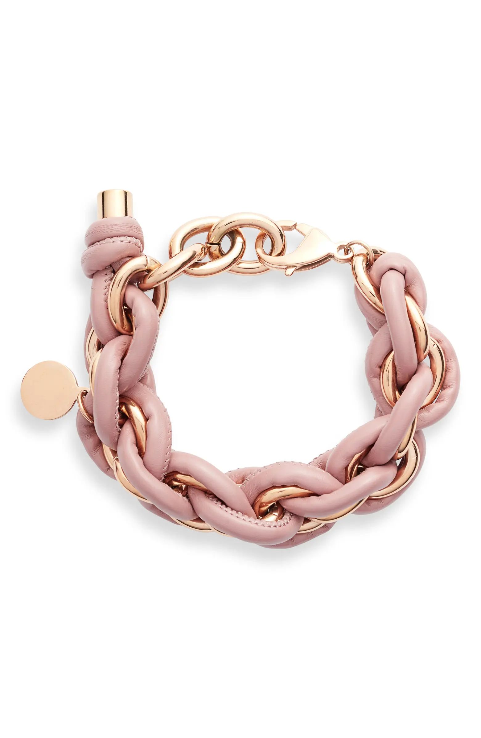 Knotty Leather Wrap Chain Bracelet | Nordstrom | Nordstrom