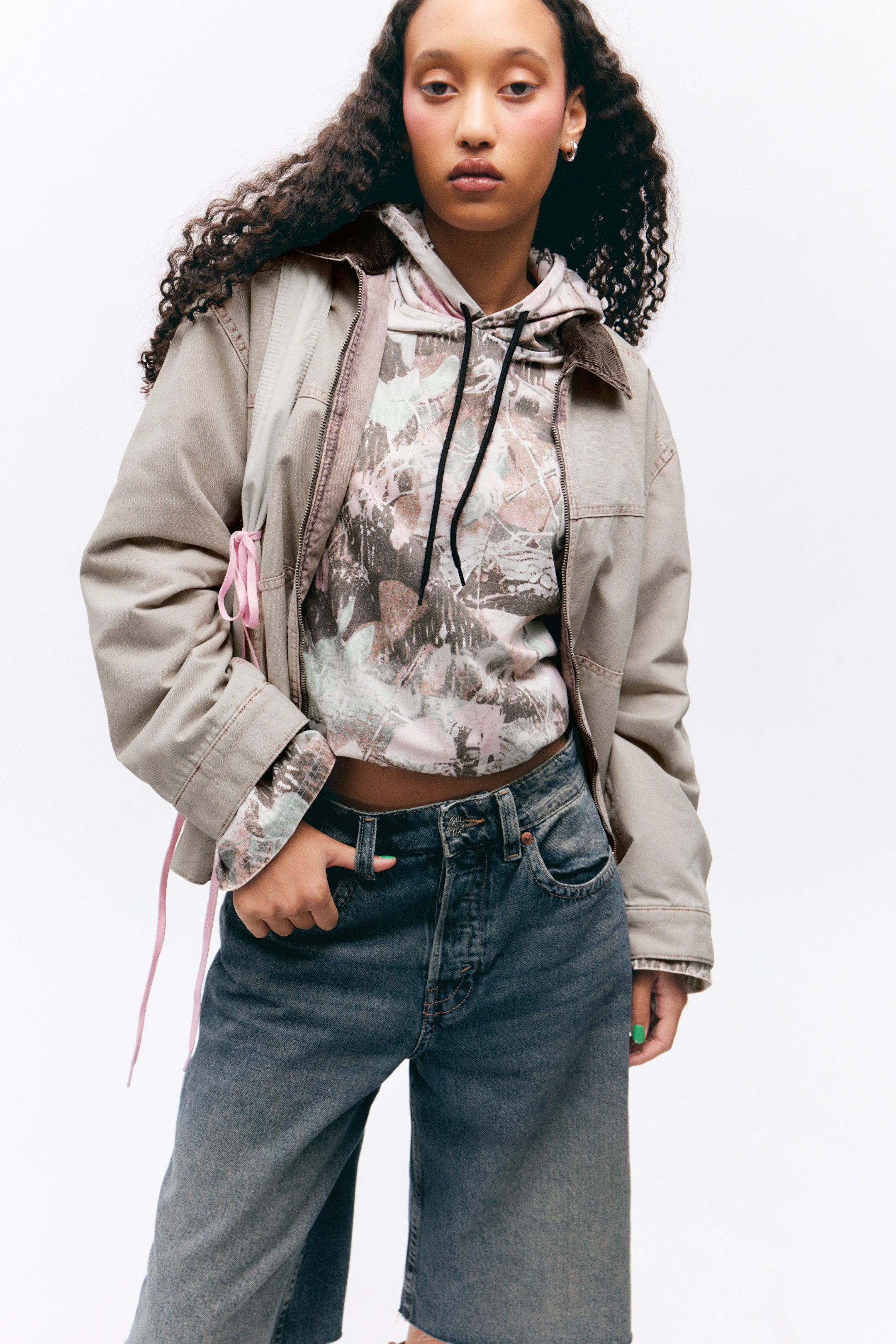Padded Cotton Canvas Jacket | H&M (UK, MY, IN, SG, PH, TW, HK)
