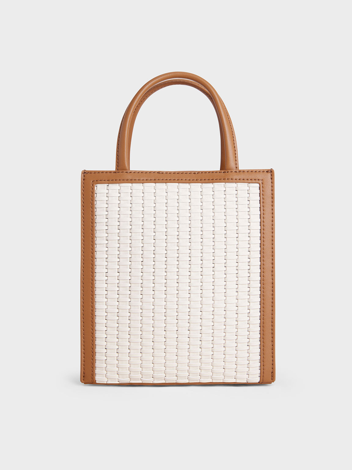 Woven Double Handle Tote Bag | Charles & Keith US