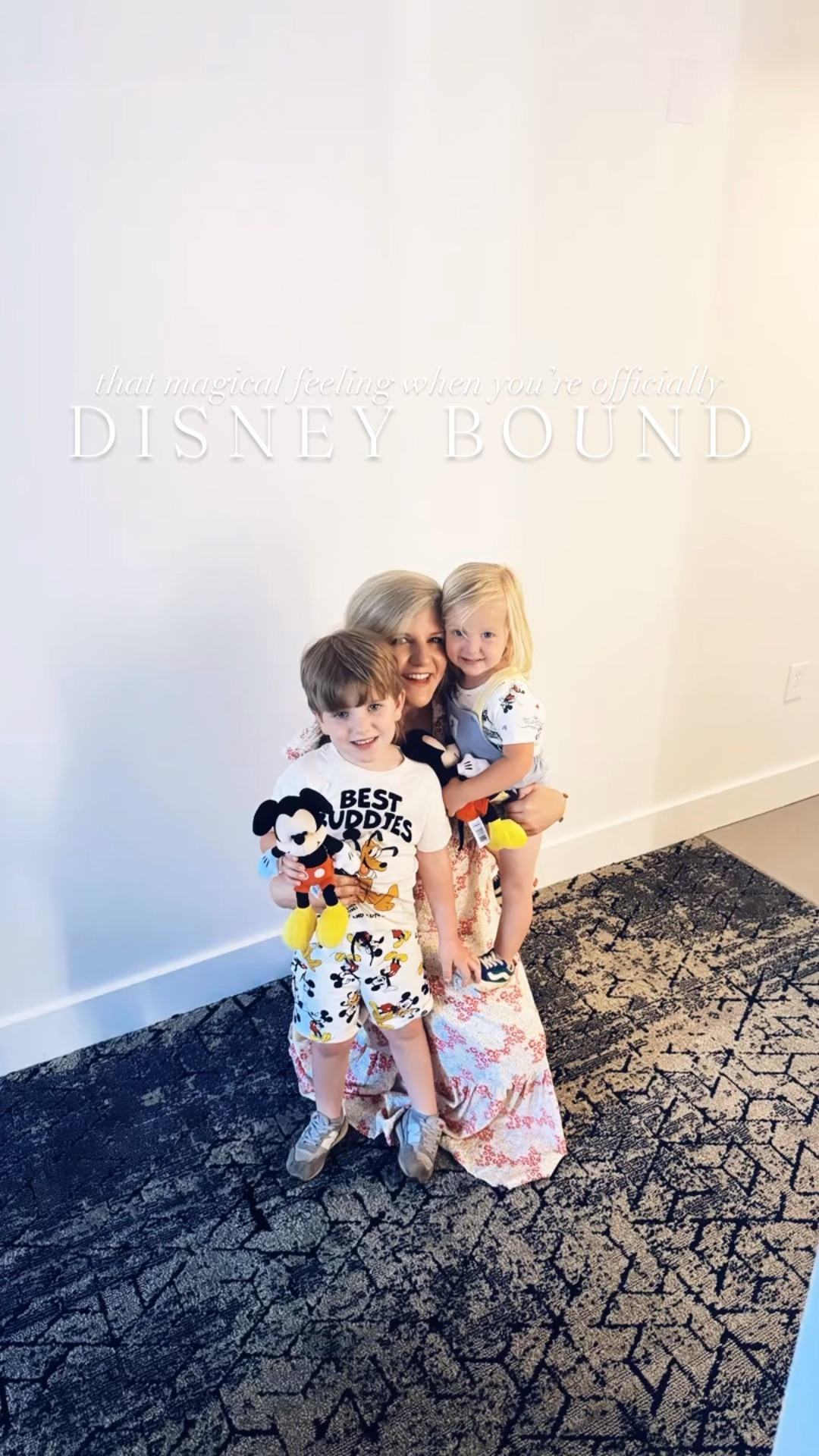 A dream 💭 is a wish 🌟 your heart ❤️ makes… 🐭🏰🪄 #disneybound #ohhappyday #mickeymousetime #ᴅɪsɴᴇʏᴛɪᴍᴇ #mickeymousebabies 

Oh the pure JOY 🤩 of two little loves excited for their birthday 🎈 trip to DISNEY WORLD ahead!! 🥰🐭🏰❤️ We spent Friday night packing 💼 and prepping ✔️ (linked 🔗 all (!!) of their cutie Mickey outfits 🧢 over on my LTKit shop for y’all 🛍️) and then headed 🚙 off with my handsome 🔥 forever wedding date 😘 (cue the matching Mickey 🐭 cuteness in the backseat hehe with these two sleeping 💤 babies 👶🏼 dreaming 💭 their little hearts out 🪄 !!) to a family wedding 💒 in Augusta 🍑 last night!! 👰🏼‍♀️ Loved celebrating @maggie_dillard and Jacob for their big day!!! 💒 And sooo thankful for my parents who came down to watch our little ones 👶🏼🩵👶🏼 back at the hotel 🏨 - we know they had a blast!!! 🤩 

And nothing sweeter than waking up in a hotel room 🏨 with our babies 👶🏼 and nowwww it’s time to stop to visit some family in Florida 🤱 and then we are officially DISNEY WORLD BOUND 🐭🏰🪄 with these little Mickey loving (almost) birthday 🎂 babies!!!!! 🥰❤️ All the JOY 🤩 waking up with their little mickeys this morning - oh my heart!!!! 😍 Happy happy day!!! 🥳🎈
