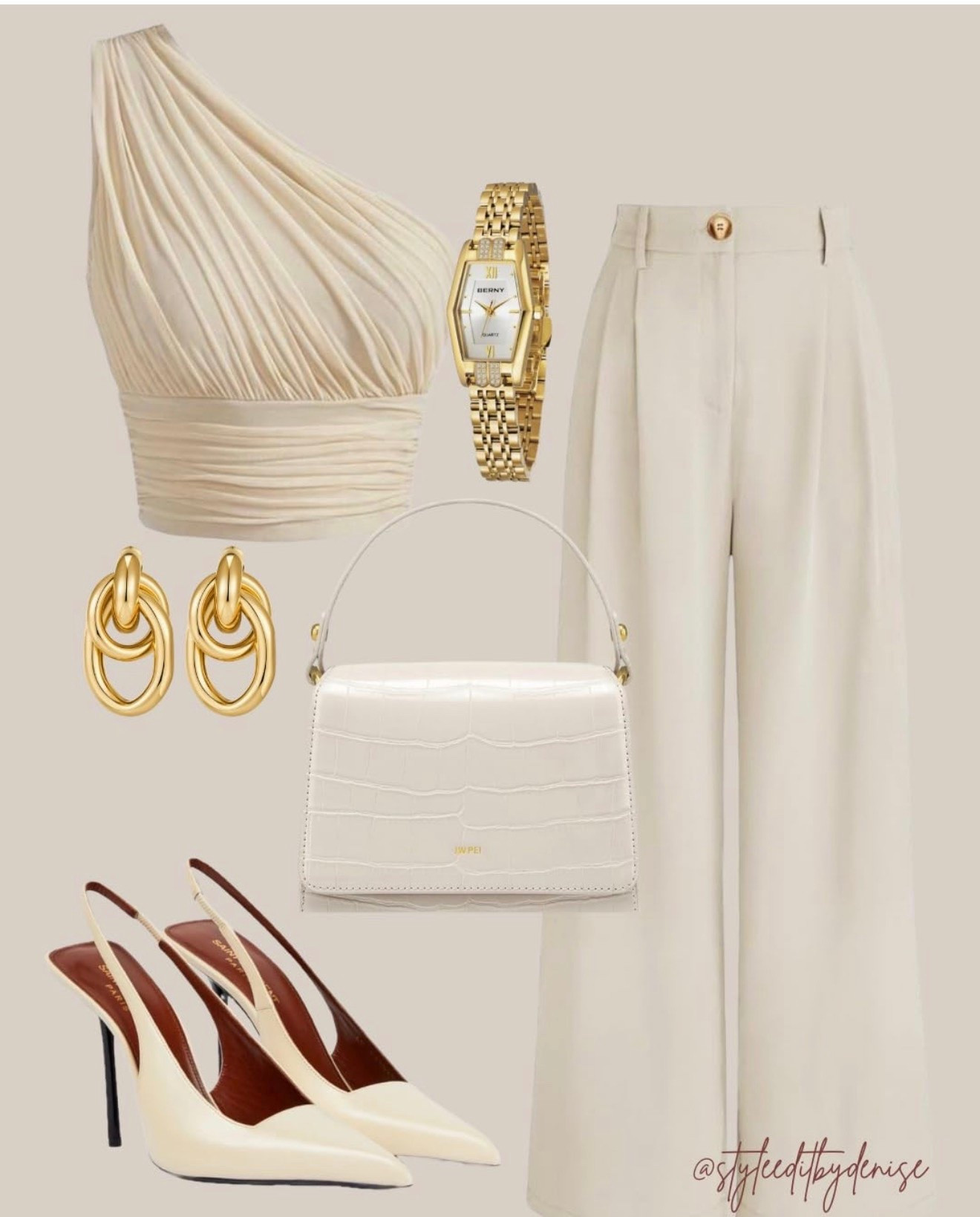 Cream One‑Shoulder Neutral Edit — 
a clean,  effortless look built on soft structure and elevated simplicity, the kind of outfit I reach for when I want polish without overthinking — the pieces that make me feel most like myself on the days I want quiet confidence — 

one shoulder top 
neutral outfit ideas 
quiet luxury outfit 
amazon fashion finds 
elevated neutrals 
chic minimal style 
curated amazon edit 
soft textures 
elevated basics 
classy neutral outfit 

#QuietLuxe #ElevatedStyle #NeutralOutfits #AmazonFashion #LTKStyle