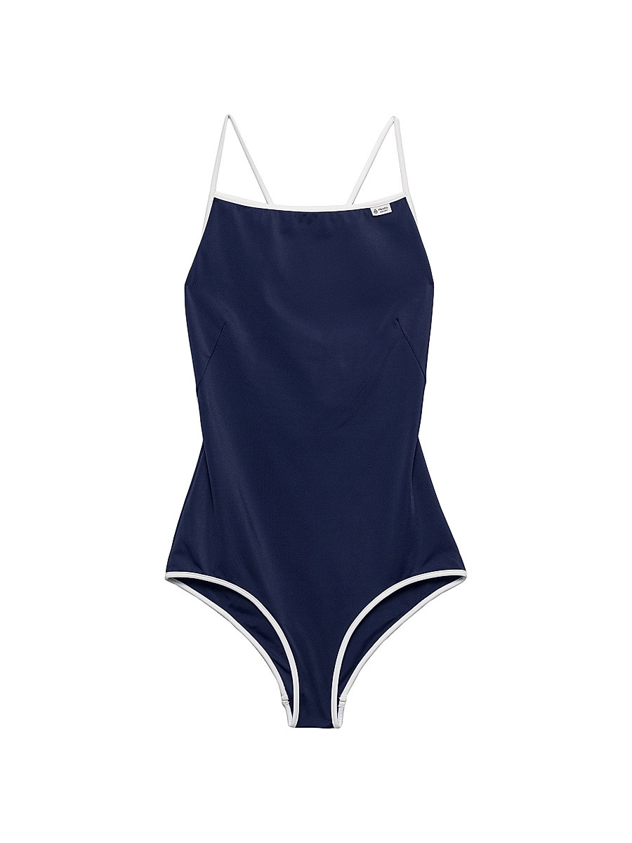 Women's One-Piece Jersey Swimsuit - Blue - Size Medium | Saks Fifth Avenue