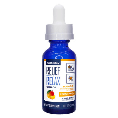 2500mg Full Spectrum CBD Mango Tincture - 30ml | CBDistillery