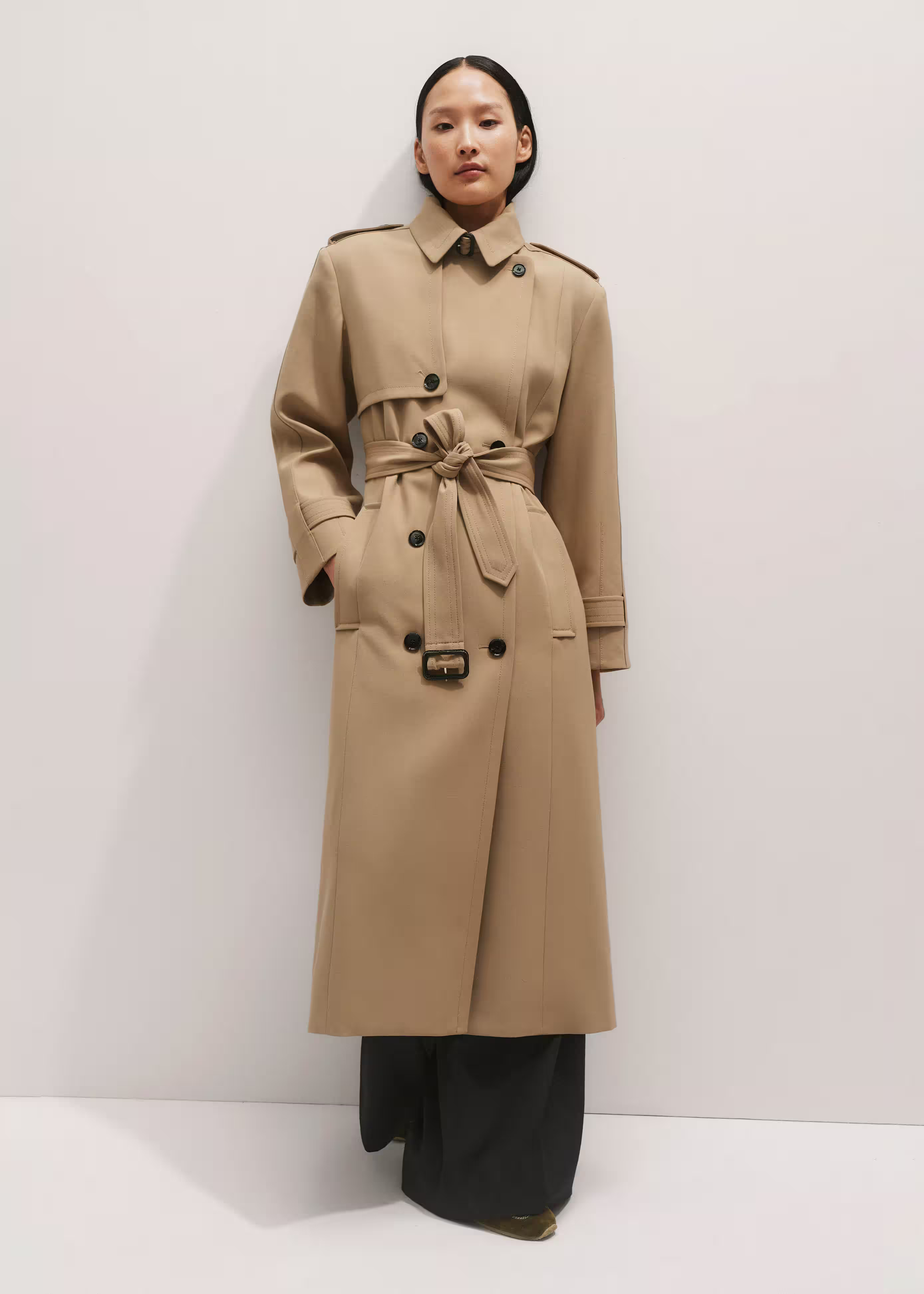 Relaxed Trench Coat Water Resistant Blend | ME+EM Global (Excluding US)